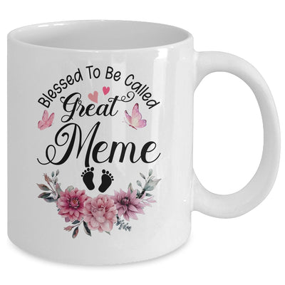 Blessed To Be Called Meme Floral Meme Mothers Day Mug | teecentury