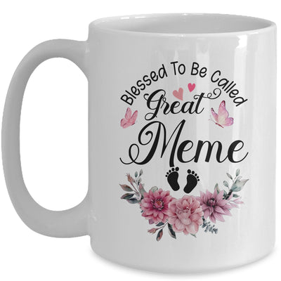 Blessed To Be Called Meme Floral Meme Mothers Day Mug | teecentury