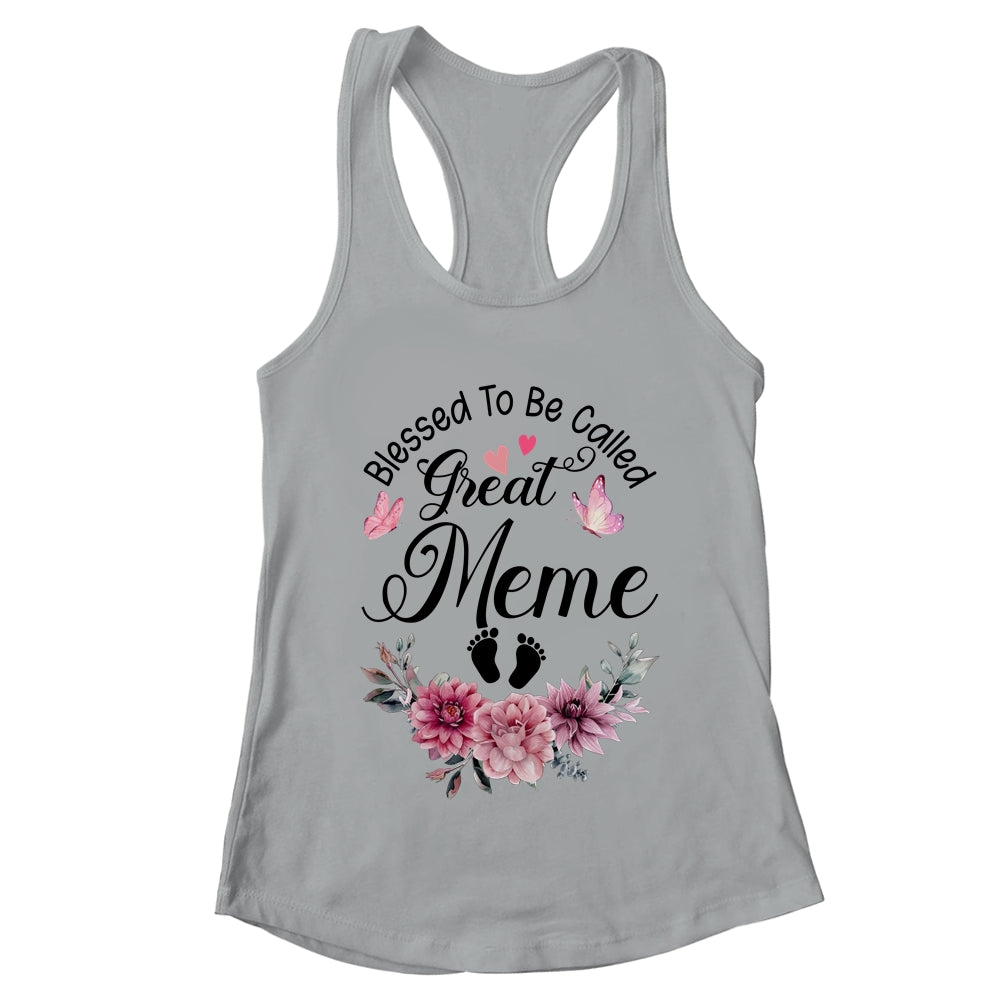 Blessed To Be Called Meme Floral Meme Mothers Day Shirt & Tank Top | teecentury