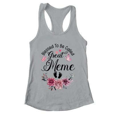 Blessed To Be Called Meme Floral Meme Mothers Day Shirt & Tank Top | teecentury
