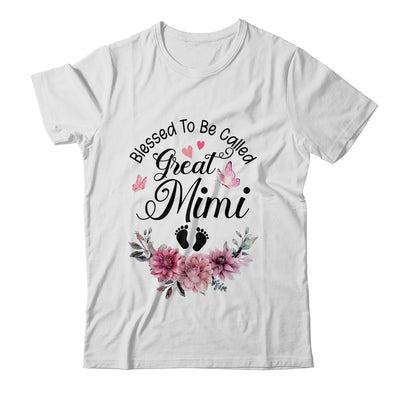 Blessed To Be Called Mimi Floral Mimi Mothers Day Shirt & Tank Top | teecentury