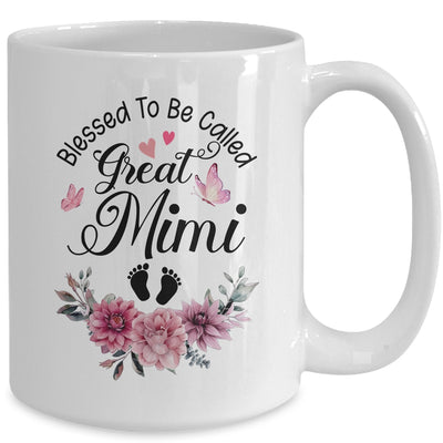 Blessed To Be Called Mimi Floral Mimi Mothers Day Mug | teecentury