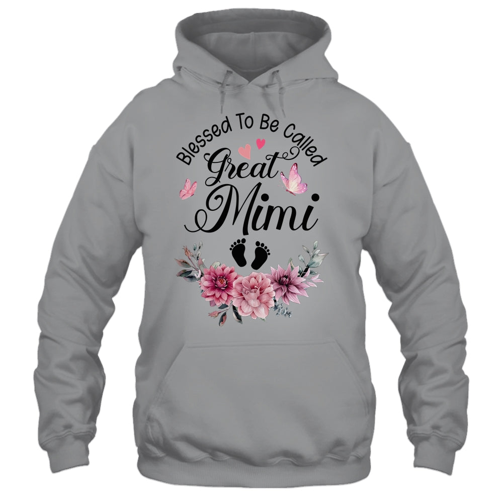 Blessed To Be Called Mimi Floral Mimi Mothers Day Shirt & Tank Top | teecentury