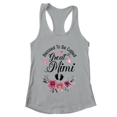 Blessed To Be Called Mimi Floral Mimi Mothers Day Shirt & Tank Top | teecentury