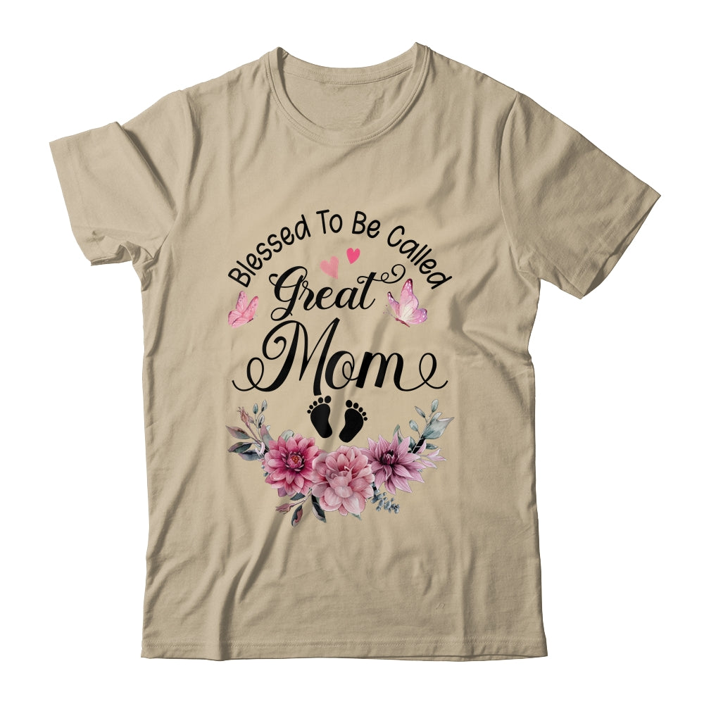 Blessed To Be Called Mom Floral Mom Mothers Day Shirt & Tank Top | teecentury
