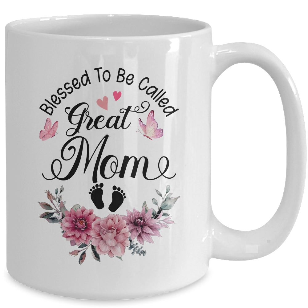 Blessed To Be Called Mom Floral Mom Mothers Day Mug | teecentury