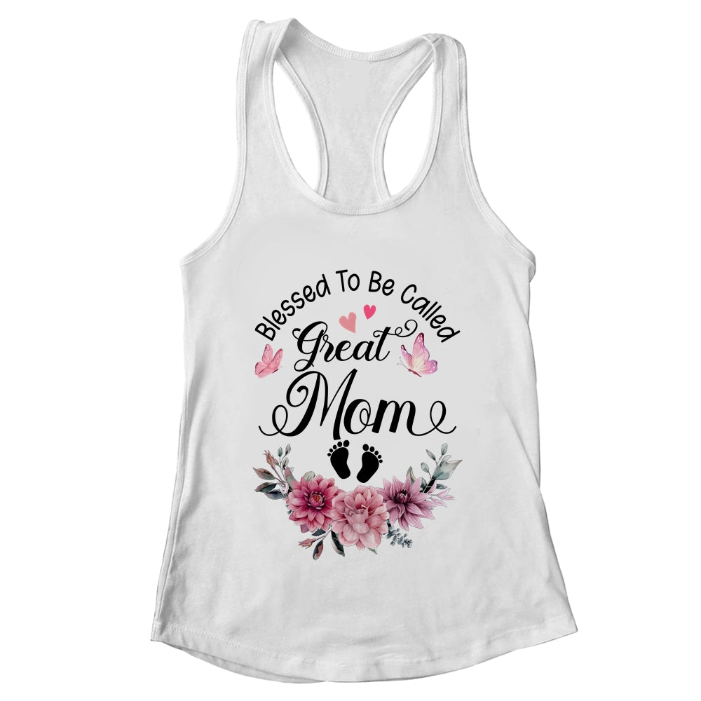 Blessed To Be Called Mom Floral Mom Mothers Day Shirt & Tank Top | teecentury