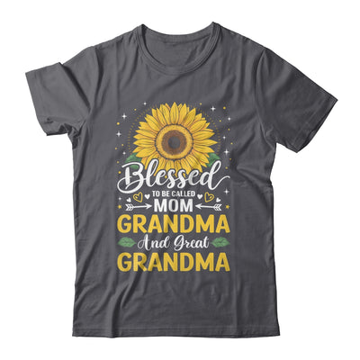 Blessed To Be Called Mom Grandma Great Grandma Mother's Day Sunflower Shirt & Tank Top | teecentury
