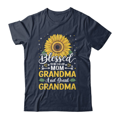 Blessed To Be Called Mom Grandma Great Grandma Mother's Day Sunflower Shirt & Tank Top | teecentury
