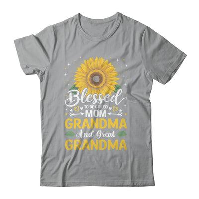 Blessed To Be Called Mom Grandma Great Grandma Mother's Day Sunflower Shirt & Tank Top | teecentury