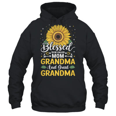 Blessed To Be Called Mom Grandma Great Grandma Mother's Day Sunflower Shirt & Tank Top | teecentury