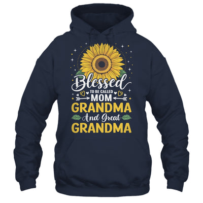 Blessed To Be Called Mom Grandma Great Grandma Mother's Day Sunflower Shirt & Tank Top | teecentury