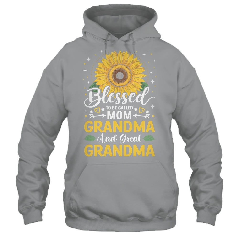 Blessed To Be Called Mom Grandma Great Grandma Mother's Day Sunflower Shirt & Tank Top | teecentury