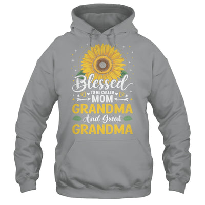Blessed To Be Called Mom Grandma Great Grandma Mother's Day Sunflower Shirt & Tank Top | teecentury