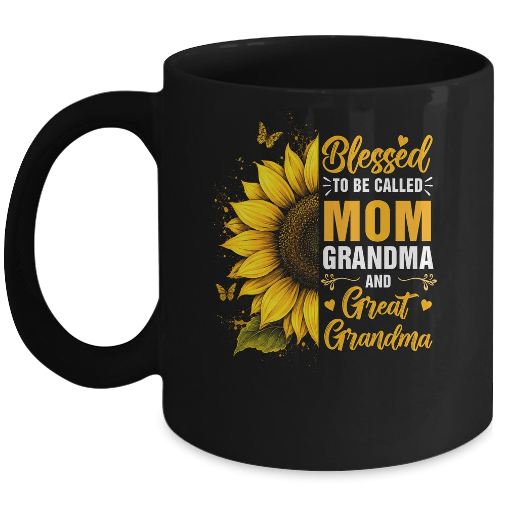 Blessed To Be Called Mom Grandma Great Grandma Mother's Day Women Mug | teecentury