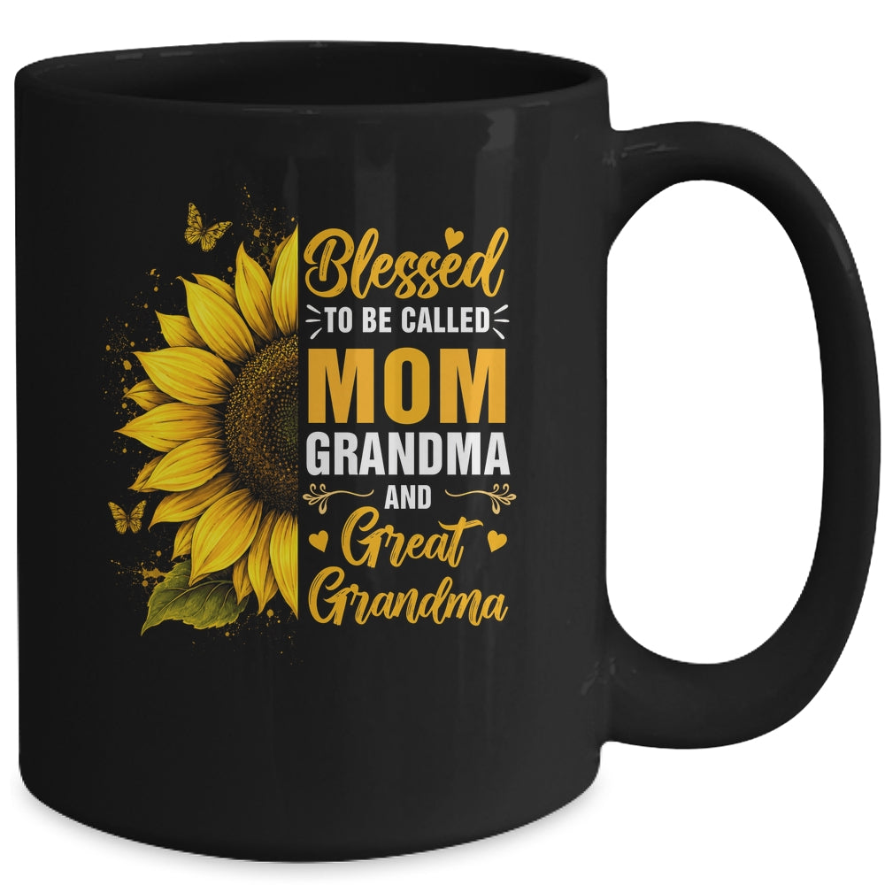Blessed To Be Called Mom Grandma Great Grandma Mother's Day Women Mug | teecentury