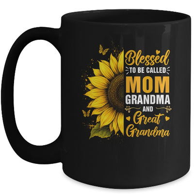 Blessed To Be Called Mom Grandma Great Grandma Mother's Day Women Mug | teecentury