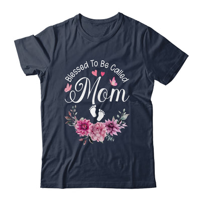 Blessed To Be Called Mom Women Floral Decor Mom Shirt & Tank Top | teecentury