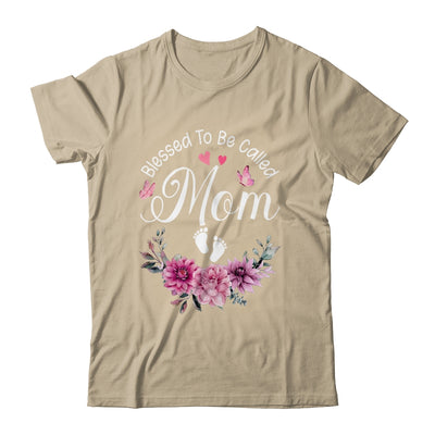 Blessed To Be Called Mom Women Floral Decor Mom Shirt & Tank Top | teecentury