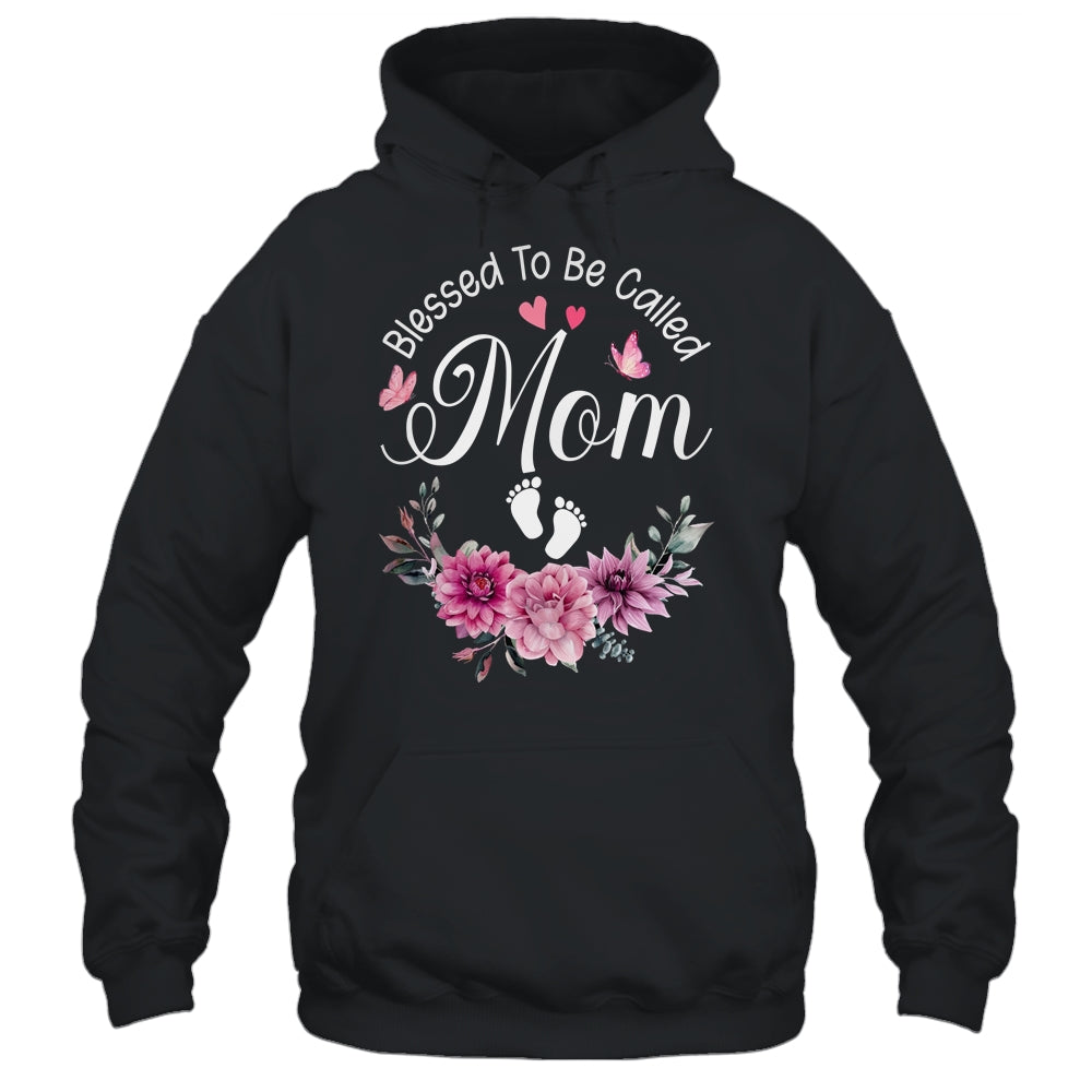 Blessed To Be Called Mom Women Floral Decor Mom Shirt & Tank Top | teecentury