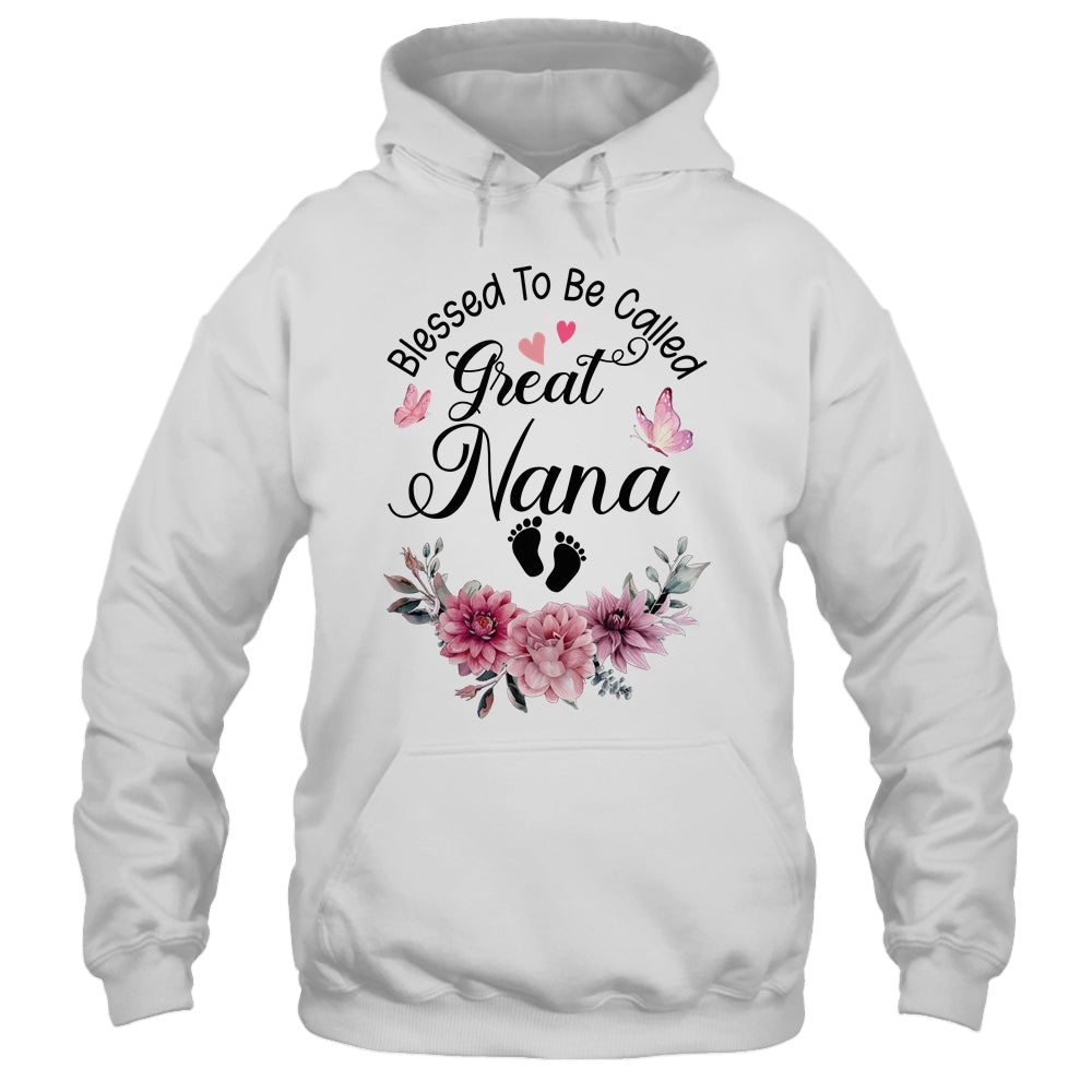 Blessed To Be Called Nana Floral Nana Mothers Day Shirt & Tank Top | teecentury
