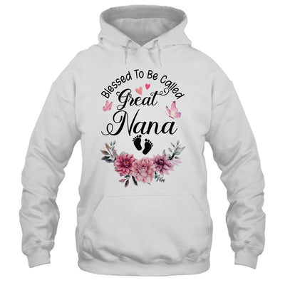 Blessed To Be Called Nana Floral Nana Mothers Day Shirt & Tank Top | teecentury