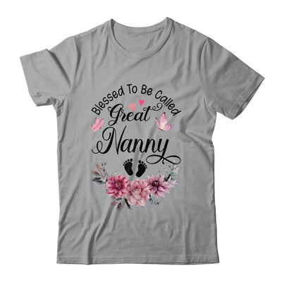 Blessed To Be Called Nanny Floral Nanny Mothers Day Shirt & Tank Top | teecentury