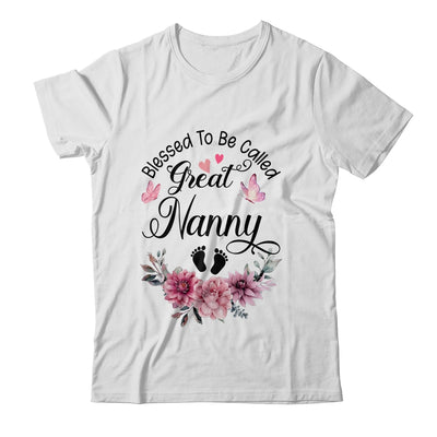 Blessed To Be Called Nanny Floral Nanny Mothers Day Shirt & Tank Top | teecentury