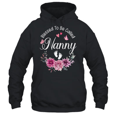Blessed To Be Called Nanny Women Floral Decor Nanny Shirt & Tank Top | teecentury