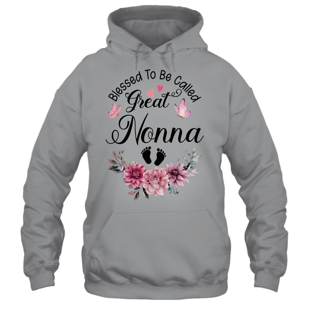 Blessed To Be Called Nonna Floral Nonna Mothers Day Shirt & Tank Top | teecentury