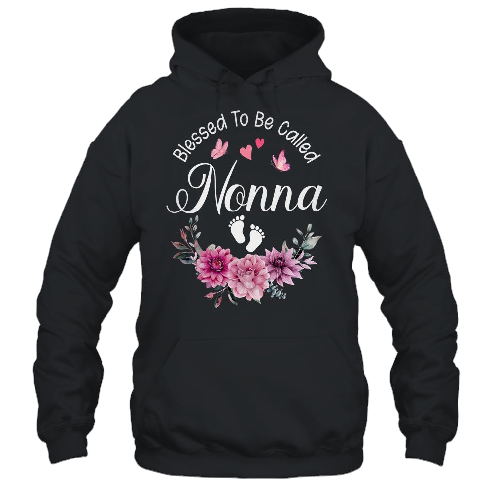 Blessed To Be Called Nonna Women Floral Decor Nonna Shirt & Tank Top | teecentury