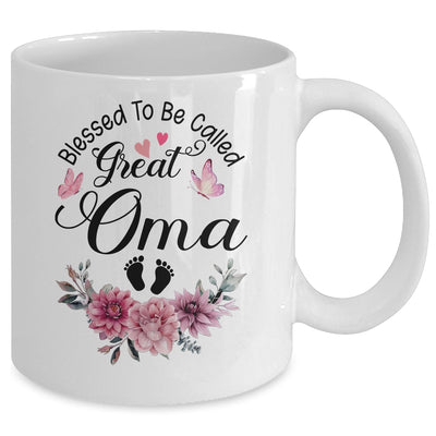 Blessed To Be Called Oma Floral Oma Mothers Day Mug | teecentury
