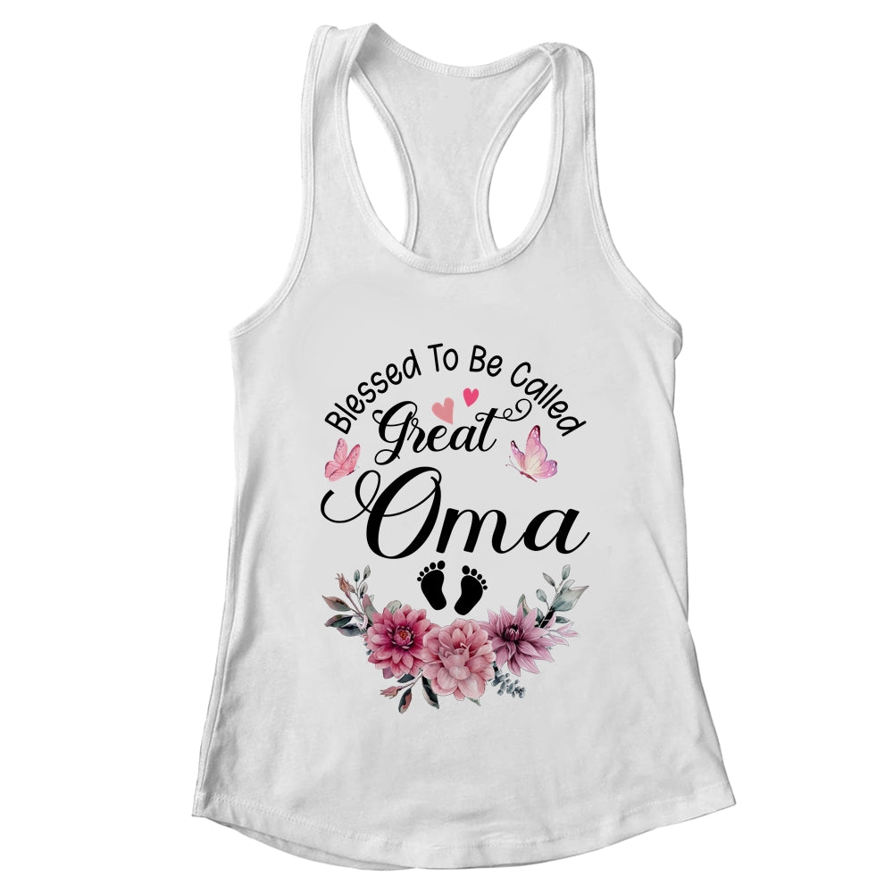 Blessed To Be Called Oma Floral Oma Mothers Day Shirt & Tank Top | teecentury