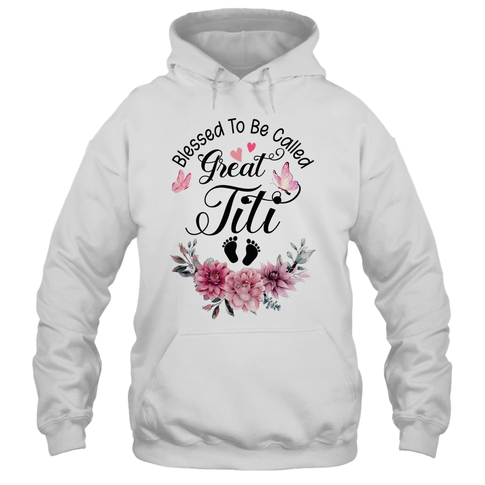 Blessed To Be Called Titi Floral Titi Mothers Day Shirt & Tank Top | teecentury