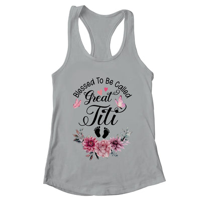Blessed To Be Called Titi Floral Titi Mothers Day Shirt & Tank Top | teecentury