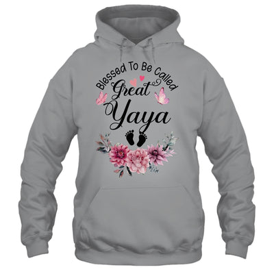 Blessed To Be Called Yaya Floral Yaya Mothers Day Shirt & Tank Top | teecentury