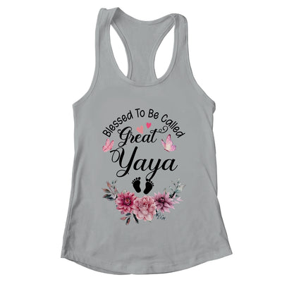 Blessed To Be Called Yaya Floral Yaya Mothers Day Shirt & Tank Top | teecentury