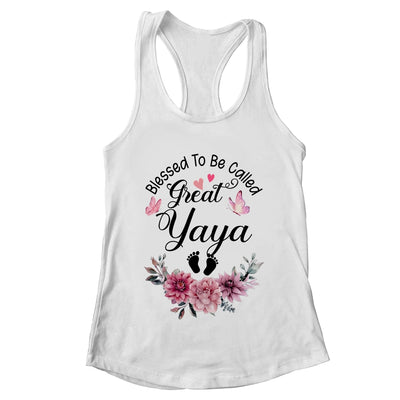 Blessed To Be Called Yaya Floral Yaya Mothers Day Shirt & Tank Top | teecentury