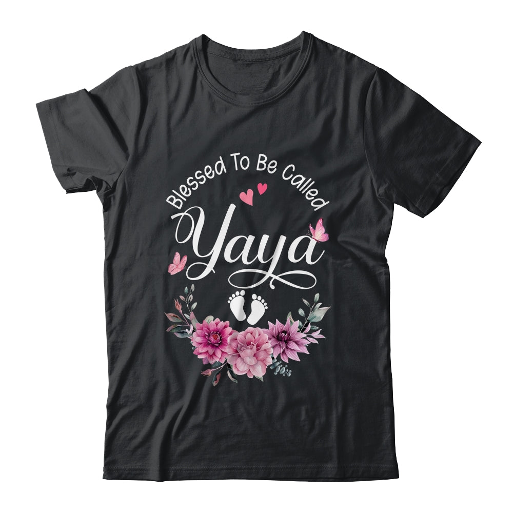 Blessed To Be Called Yaya Women Floral Decor Yaya Shirt & Tank Top | teecentury