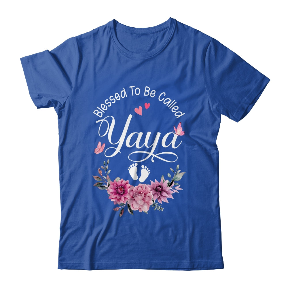 Blessed To Be Called Yaya Women Floral Decor Yaya Shirt & Tank Top | teecentury