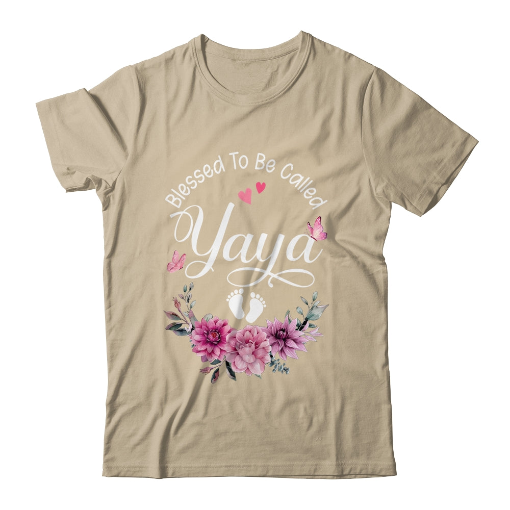 Blessed To Be Called Yaya Women Floral Decor Yaya Shirt & Tank Top | teecentury