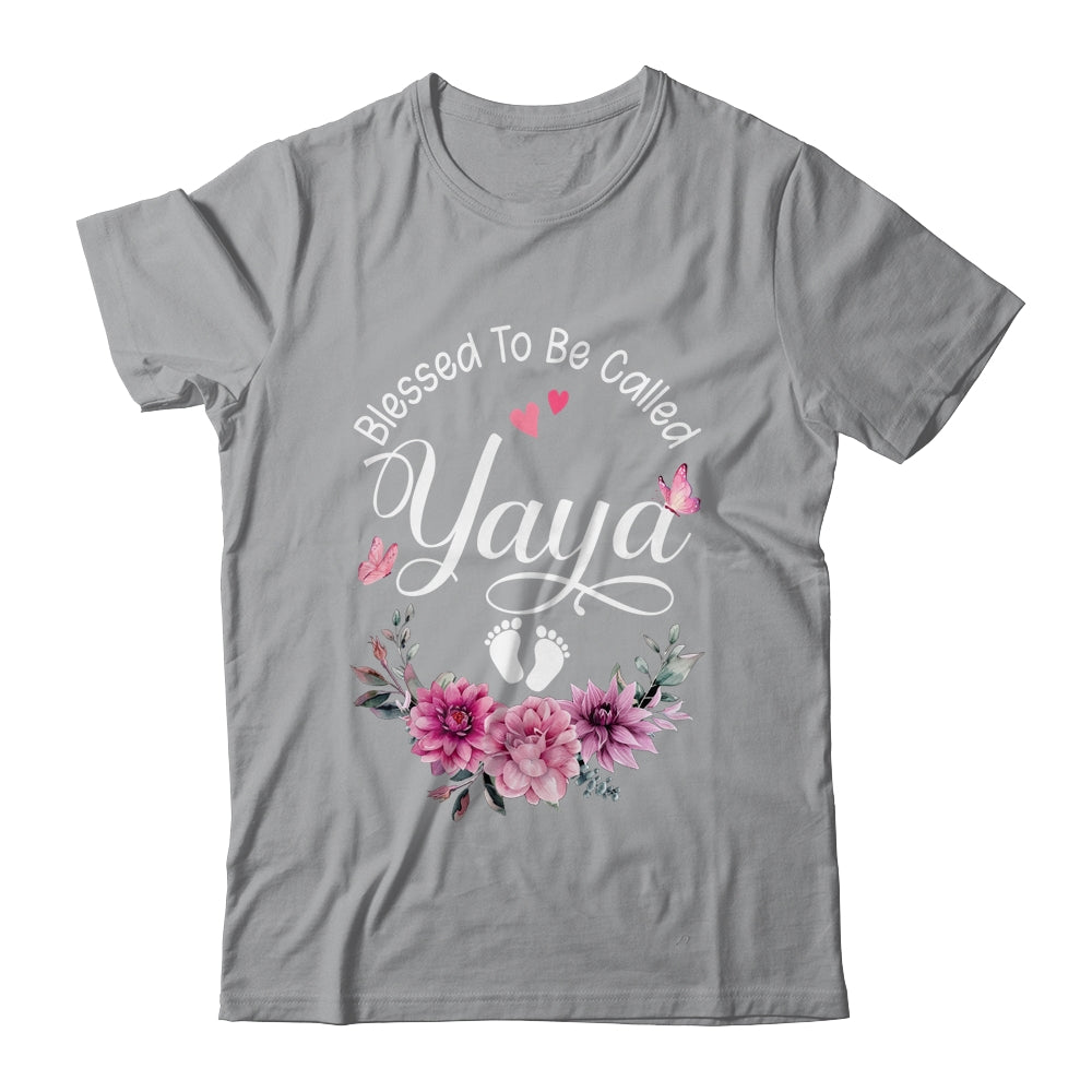 Blessed To Be Called Yaya Women Floral Decor Yaya Shirt & Tank Top | teecentury