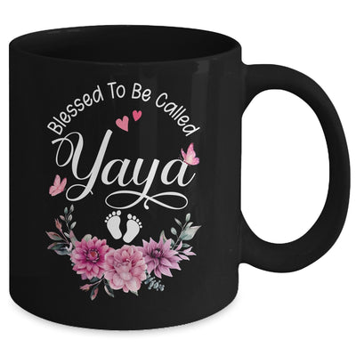 Blessed To Be Called Yaya Women Floral Decor Yaya Mug | teecentury