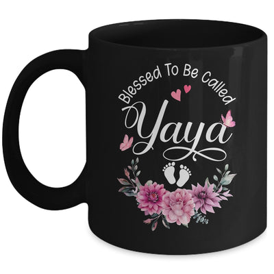 Blessed To Be Called Yaya Women Floral Decor Yaya Mug | teecentury