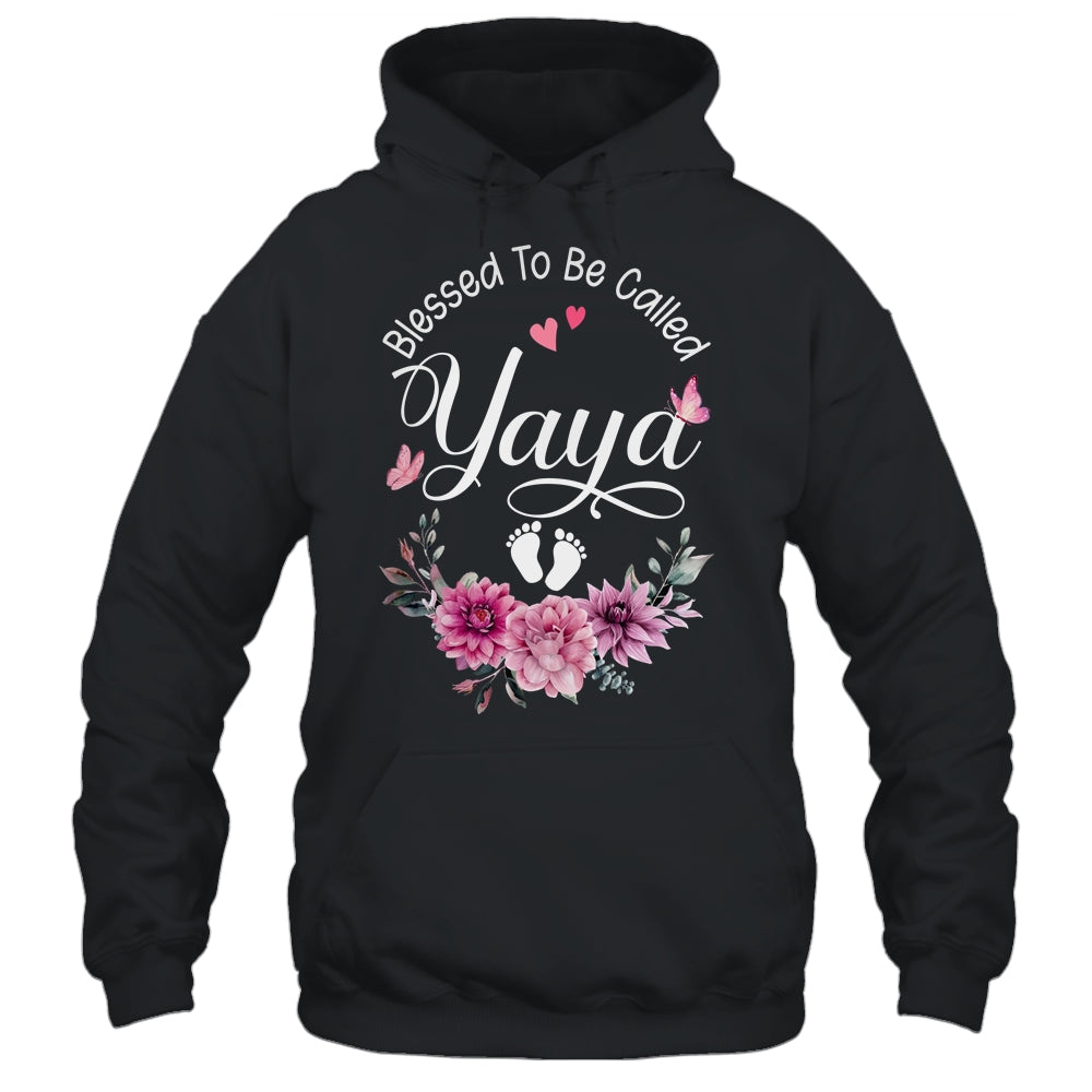 Blessed To Be Called Yaya Women Floral Decor Yaya Shirt & Tank Top | teecentury
