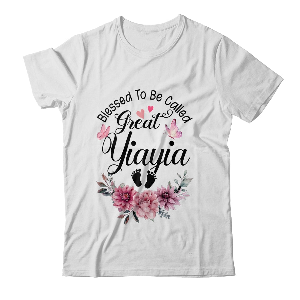 Blessed To Be Called Yiayia Floral Yiayia Mothers Day Shirt & Tank Top | teecentury