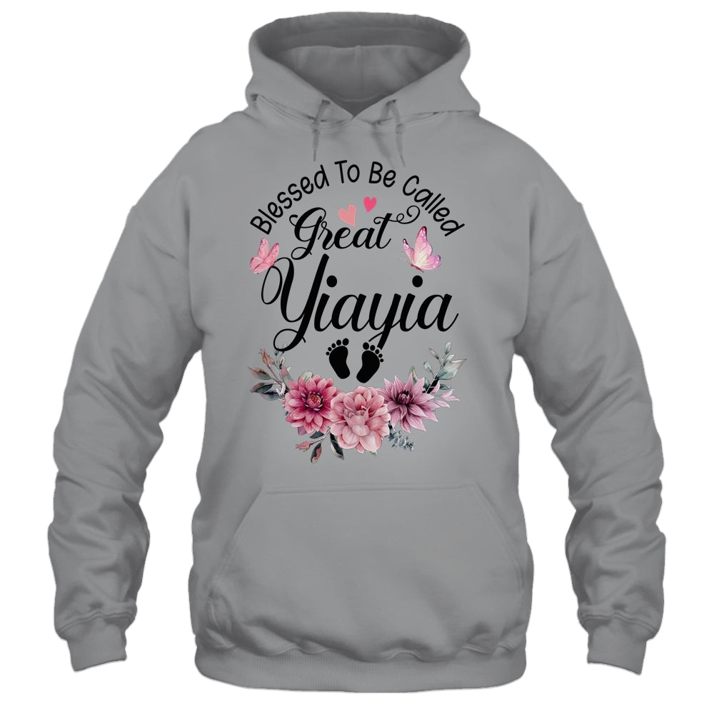 Blessed To Be Called Yiayia Floral Yiayia Mothers Day Shirt & Tank Top | teecentury