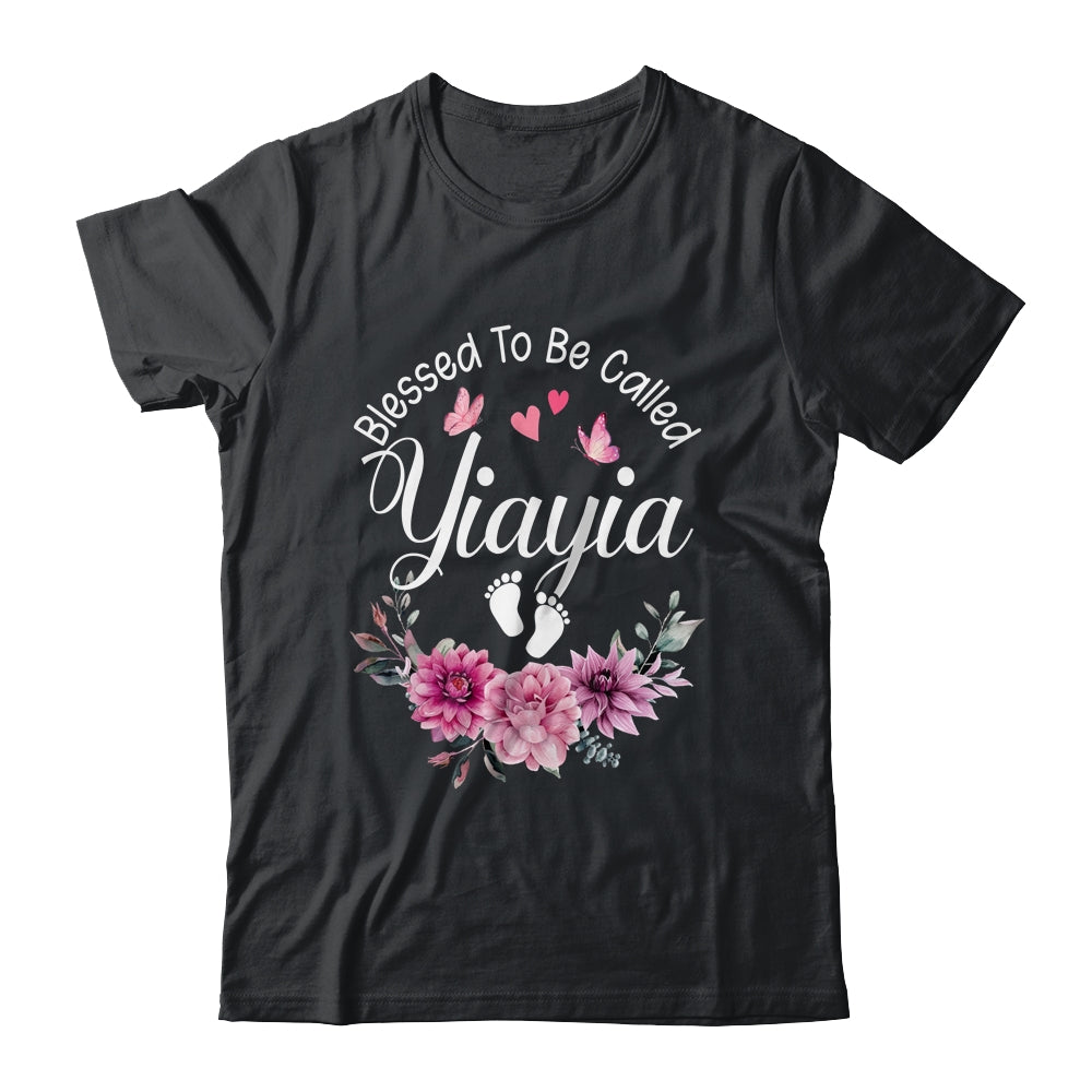 Blessed To Be Called Yiayia Women Floral Decor Yiayia Shirt & Tank Top | teecentury