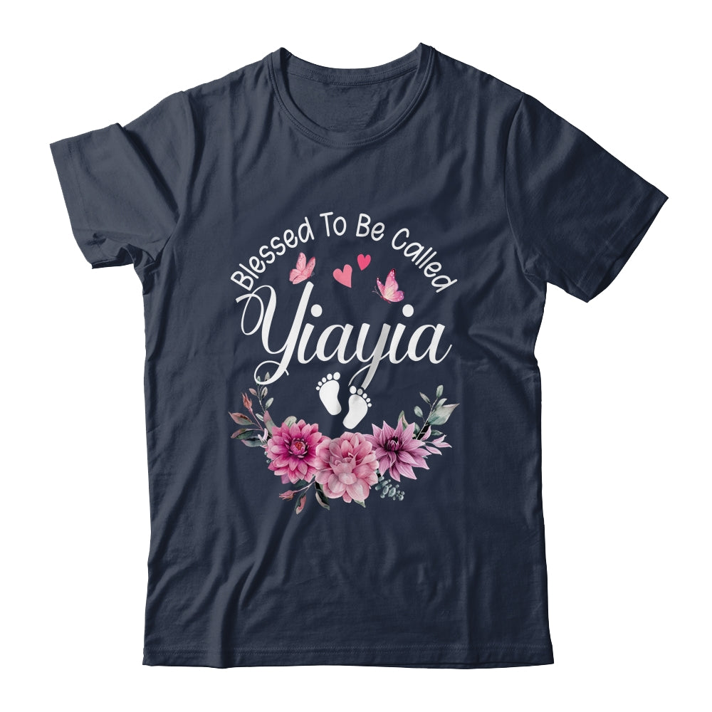 Blessed To Be Called Yiayia Women Floral Decor Yiayia Shirt & Tank Top | teecentury