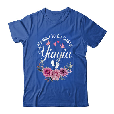 Blessed To Be Called Yiayia Women Floral Decor Yiayia Shirt & Tank Top | teecentury